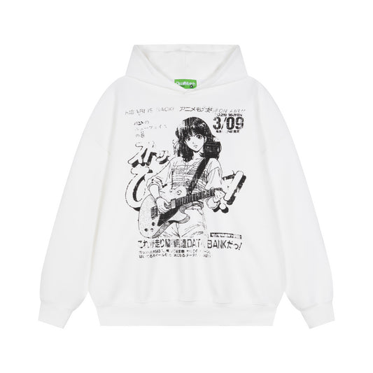 White and Camel DuoMatch anime hoodie front comparison