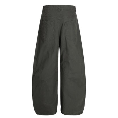 High Waist Barrel Leg Wide Pants Pleated Oversized Casual Streetwear Y2K Balloon Trousers | Cloud Barrel