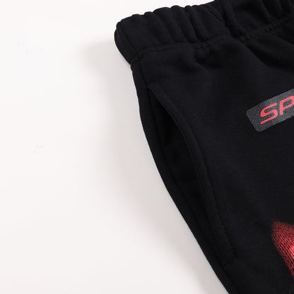 Hellstar Sport Logo Sweatpants 'Black/Red'