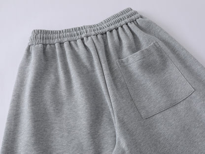 Colorful Button Badge Wide Leg Sweatpants Kawaii Charm Elastic Waist Baggy Fleece Pants Casual Streetwear Balloon Trousers | Button Drop