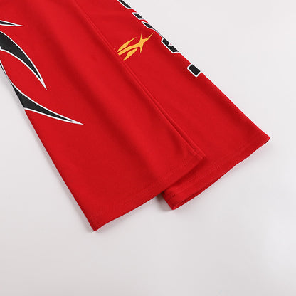 Hellstar Path To Paradise Flare Sweatpants 'Red'