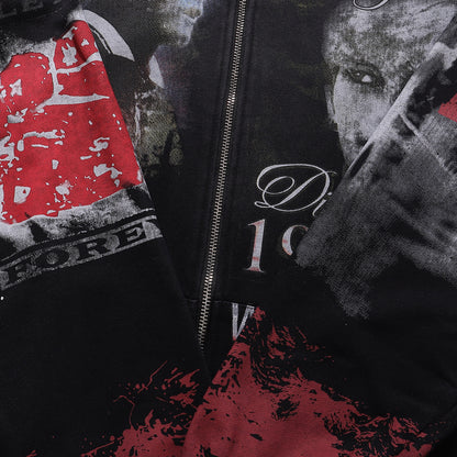 Vale Forever Diana World Peace Zip Hoodie Vintage Wash