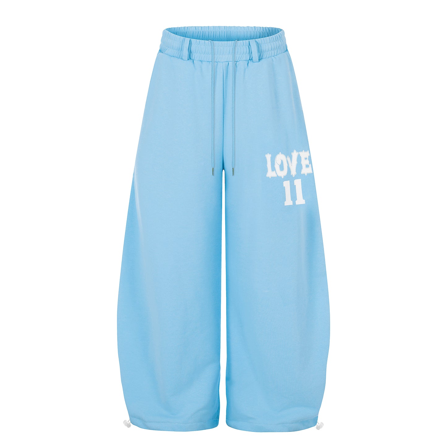 LOVE 11 Balloon Wide Leg Sweatpants - Orange Side