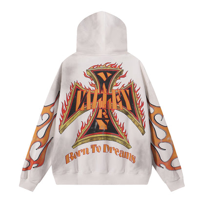 Vale Forever Reborn Waffle Zip Up Hoodie