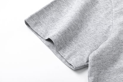 Women's Solid Light Gray Knit Top Soft Casual Loose Fit Everyday Relaxed Pullover Summer Street Style | Ash Top