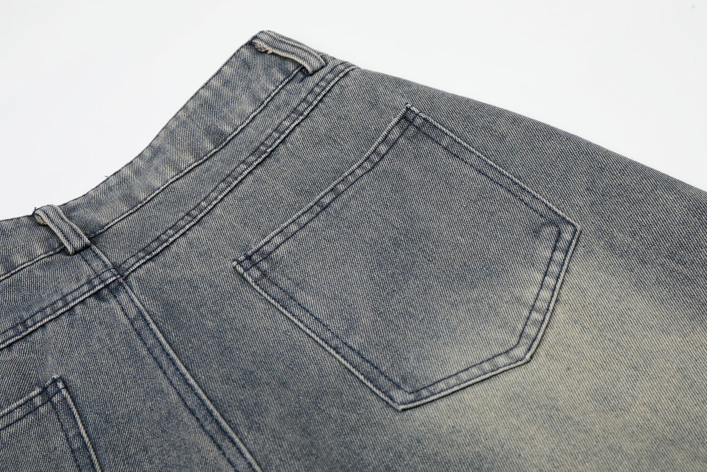 Number 18 Star Flag Print Wide Leg Denim Shorts High Waist Washed Vintage Streetwear Summer Casual Shorts