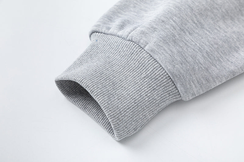 Blue, gray, and white chevron hoodie with matching joggers tracksuit set - view 17