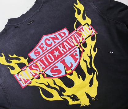 Secnd Slf x Masato Kawajo Firestorm Vintage Longsleeve Tee