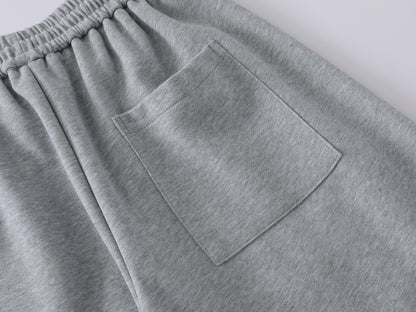 Colorful Button Badge Wide Leg Sweatpants Kawaii Charm Elastic Waist Baggy Fleece Pants Casual Streetwear Balloon Trousers | Button Drop