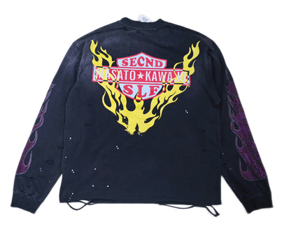 Secnd Slf x Masato Kawajo Firestorm Vintage Longsleeve Tee