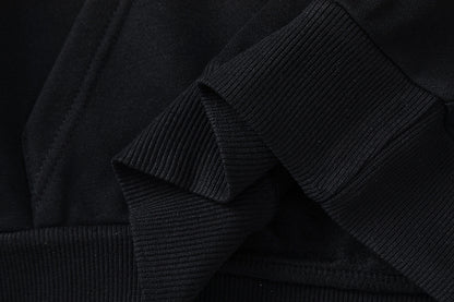 Trapstar Black Graphic Hoodie and Joggers Tracksuit Set, Two Piece Streetwear Outfit