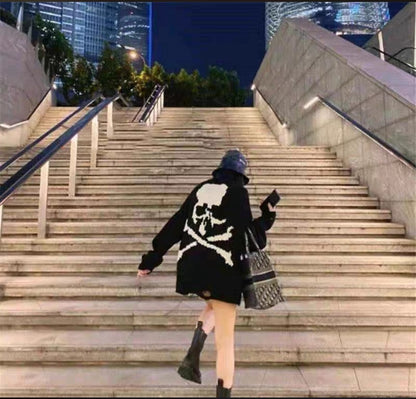 MASTERMIND WORLD Black Oversized Skull Sweater