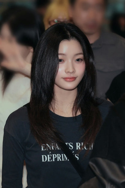 Classic Logo Shrunken LS T-Shirt - Black