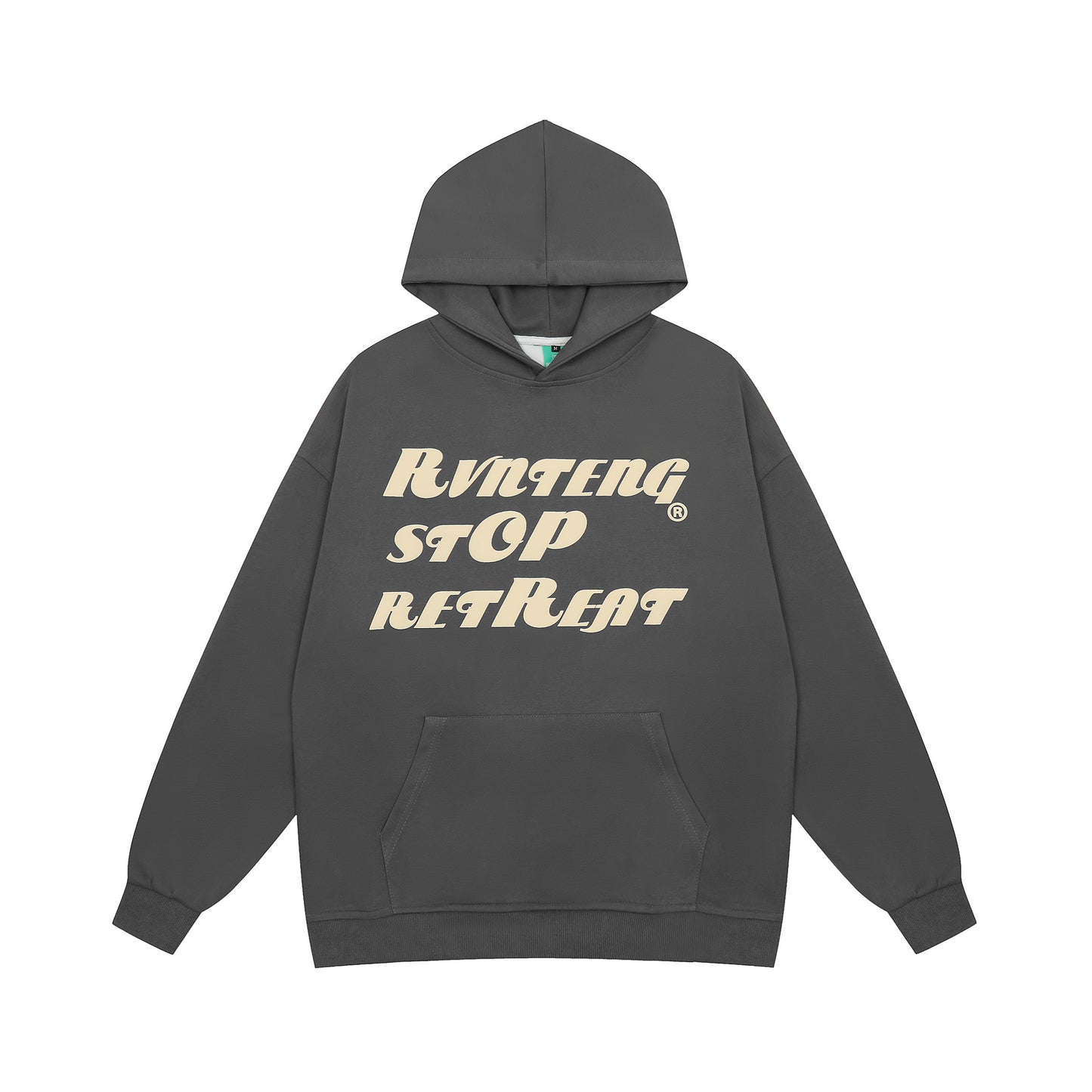 Blue hoodie back EYE Backspace heart print