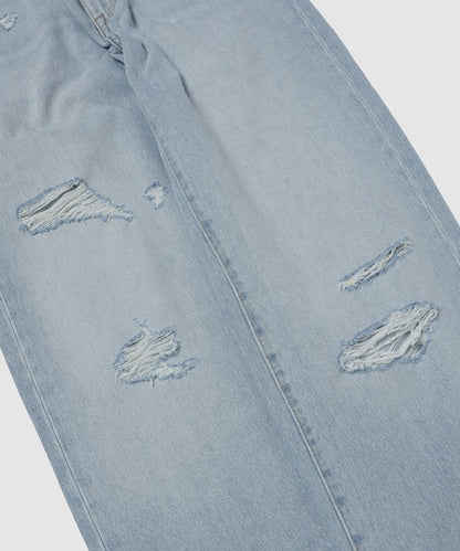 Distressed Logo-Patch Jeans