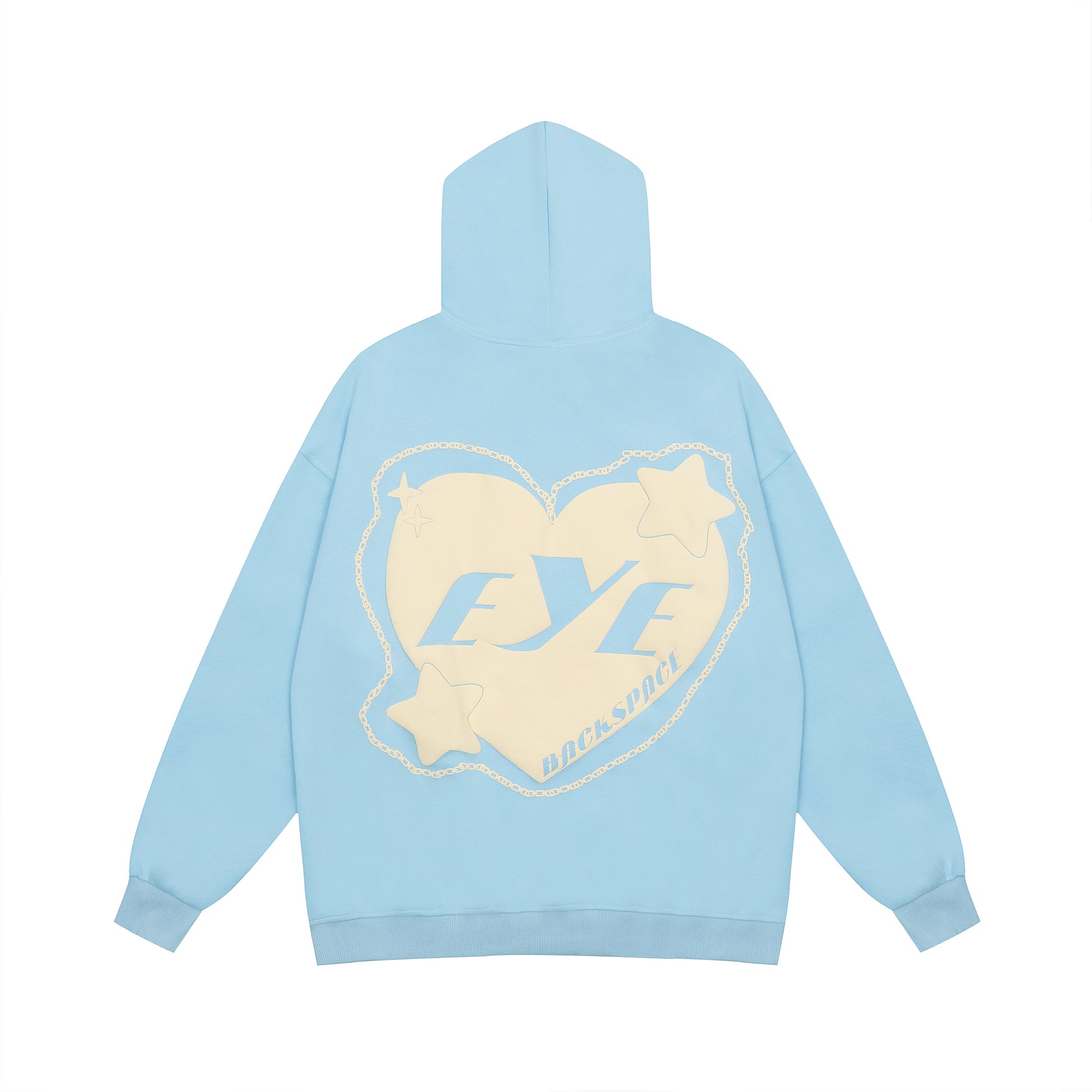Charcoal hoodie front RVNTENG STOP RETREAT print