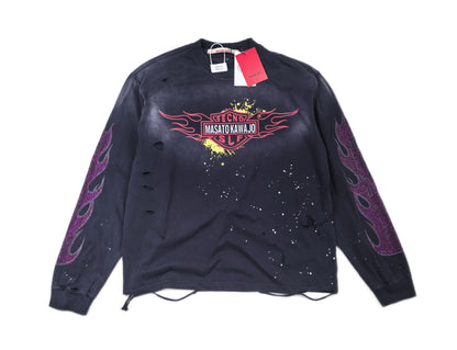 Secnd Slf x Masato Kawajo Firestorm Vintage Longsleeve Tee