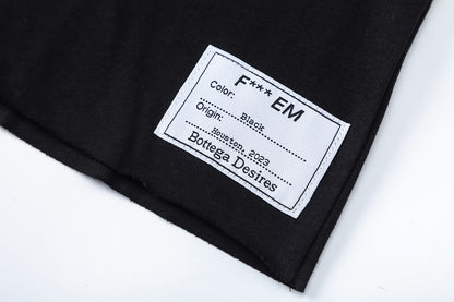 Oversized Graphic Print Short Sleeve T-Shirt Bold Slogan Street Casual Unisex Tee | Take A Joke
