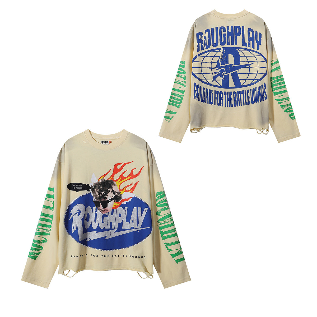 批70，R522，RoughPlay SoulBoy Long Sleeve烫钻设计28 - 19