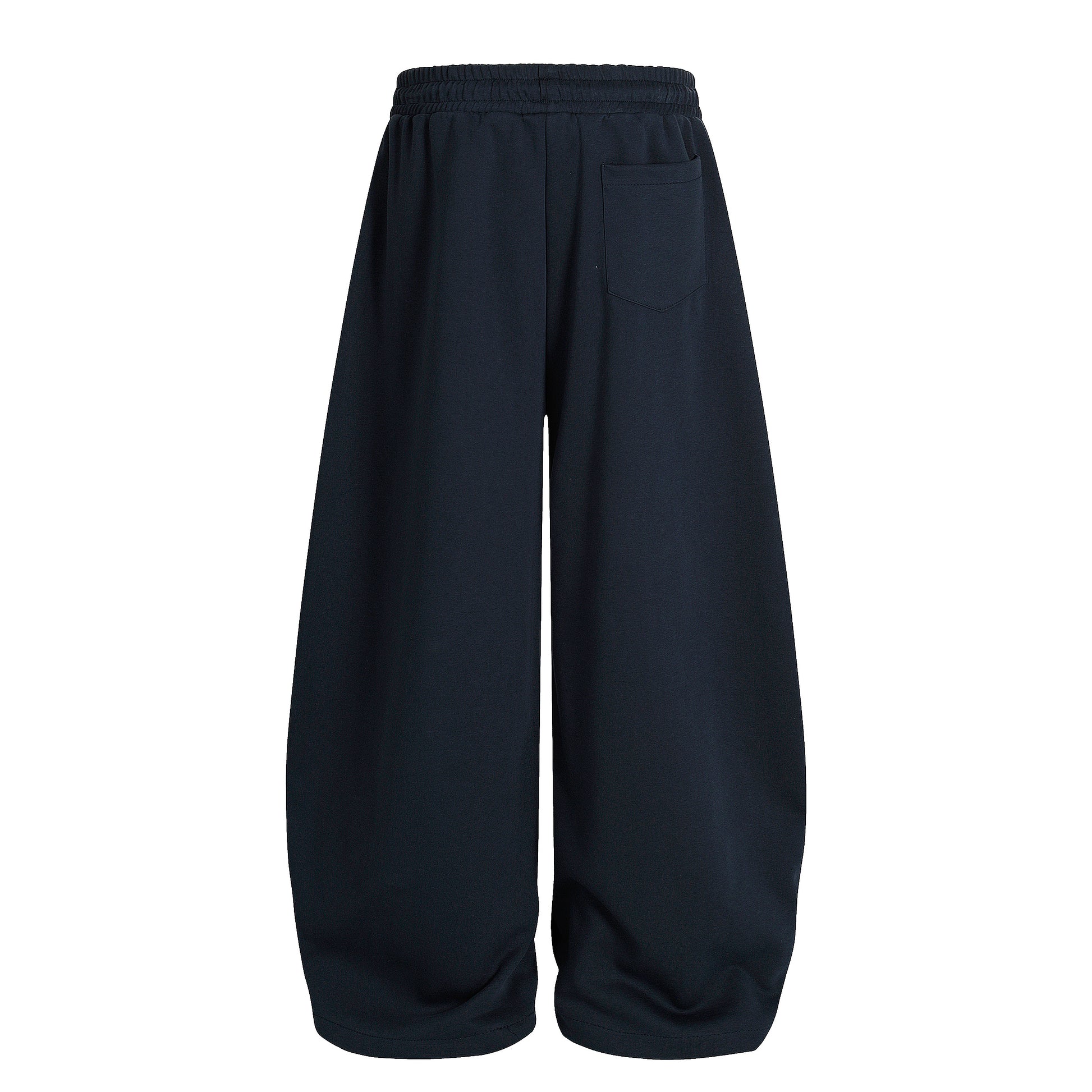 Women's RVNTENG 21 American Flag Heart Patch Balloon Wide Leg Sweatpants - Navy Front View 2