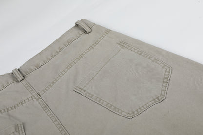 Zip Block Washed Wide Leg Cargo Pants High Waist Streetwear Y2K Vintage Knee Zip Patchwork Trousers | Zip Block