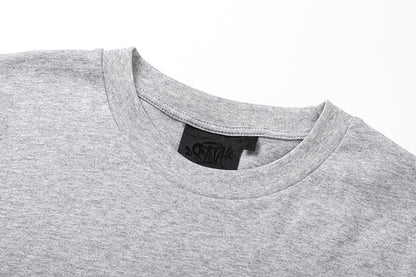 Women's Solid Light Gray Knit Top Soft Casual Loose Fit Everyday Relaxed Pullover Summer Street Style | Ash Top