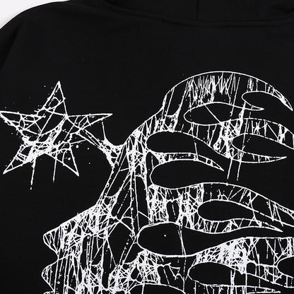 Hellstar Skate Crosshair Logo Hoodie 'Black'