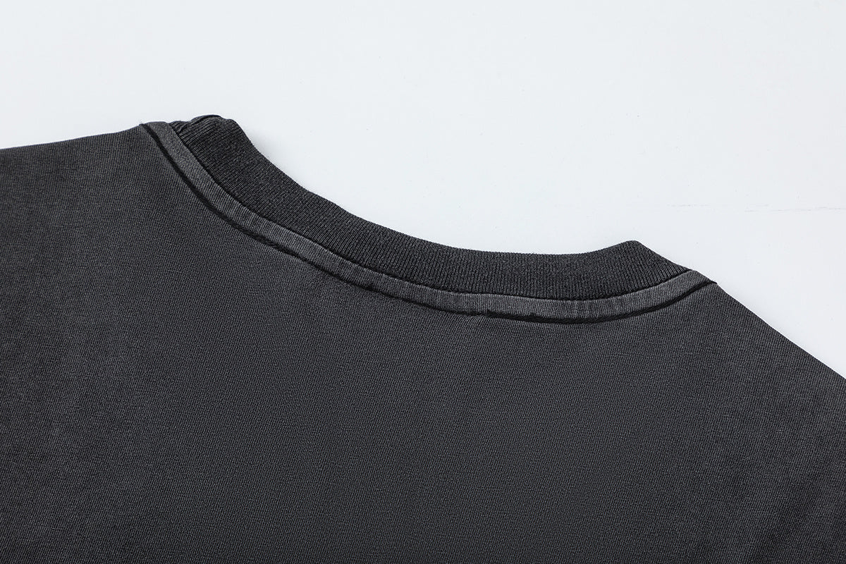Trapstar black and charcoal graphic T-shirt and drawstring shorts set with contrast stitching - view 19