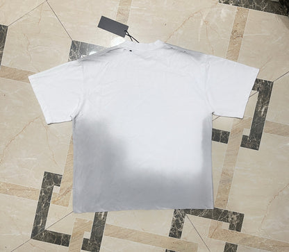 Satoshi Nakamoto SN Circle Logo Can You Feel It Tee Off-White 280g Washed Distressed Torn Collar Raw Edge Streetwear | SN Feel It Tee