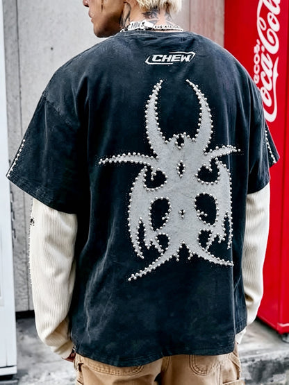 Heavily Washed Double Layer Long Sleeve