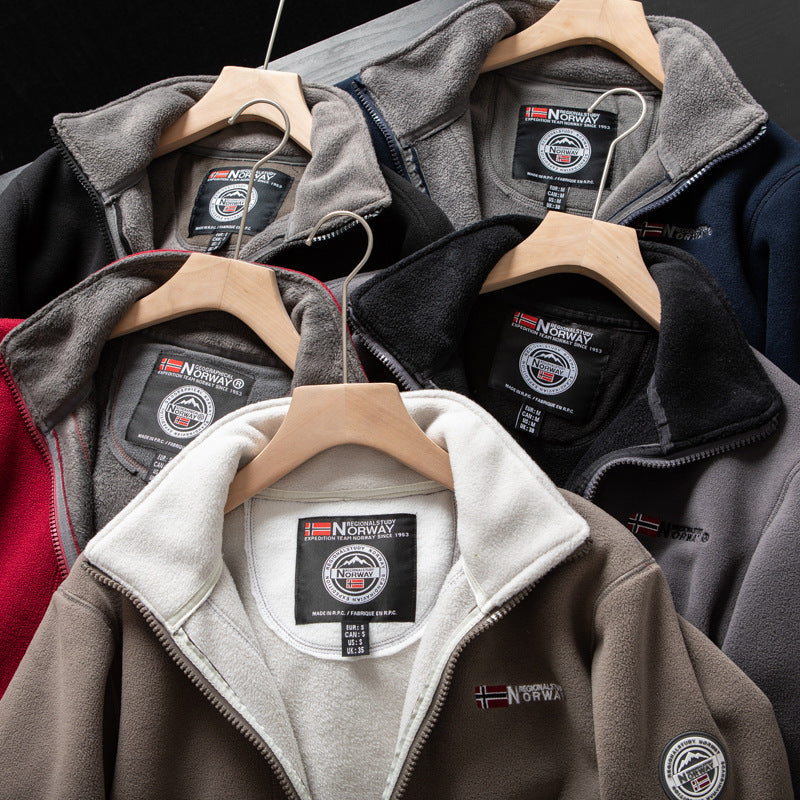 Double-Layer Fleece Hooded Jacket - Seldom Seen Styles