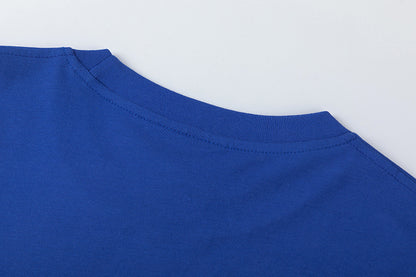 Unisex Graphic T-Shirt and Shorts Set, Crewneck Casual Two-Piece Outfit