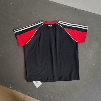 Protocol Index Color Block Raglan Tee Stripe Sleeve Spliced Athletic Retro 90s Sportswear Streetwear T-Shirt | Race Block