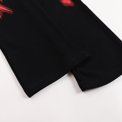 Hellstar Sport Logo Sweatpants 'Black/Red'