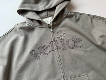 ERL Venice Heavyweight Appliqué Zip-Up Hoodie