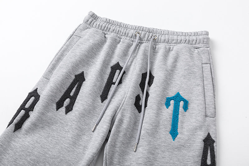 Trapstar black hoodie and joggers tracksuit set with red graphic lettering - view 20