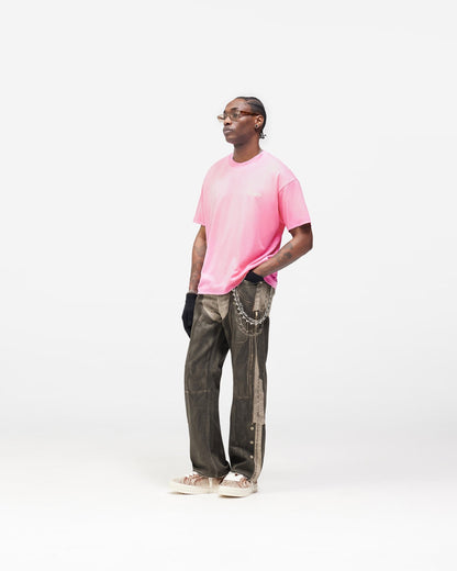 Denim Shotgun Chap Jeans - Grey