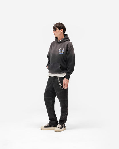Represent X Belstaff Born To Bike Hoodie - Aged Black