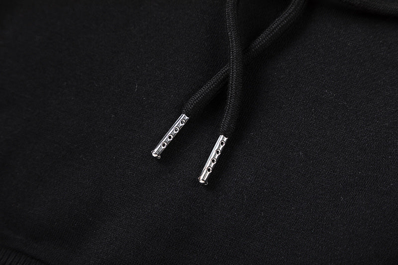 Black and charcoal graphic hoodie and joggers tracksuit set with panther print - view 20