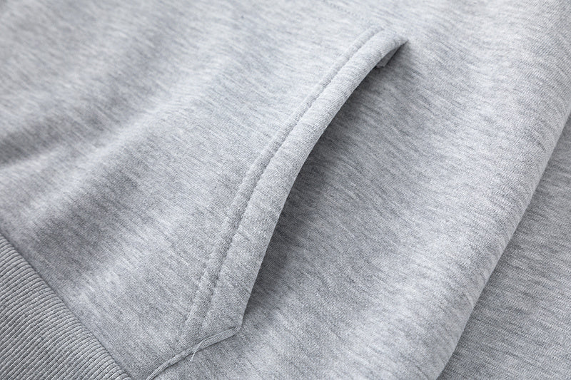 Blue, gray, and white chevron hoodie with matching joggers tracksuit set - view 20