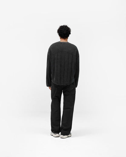 Knitted Varsity Jersey - Vintage Grey