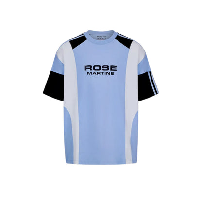Martine Rose Oversized Panelled T-Shirt / Blue