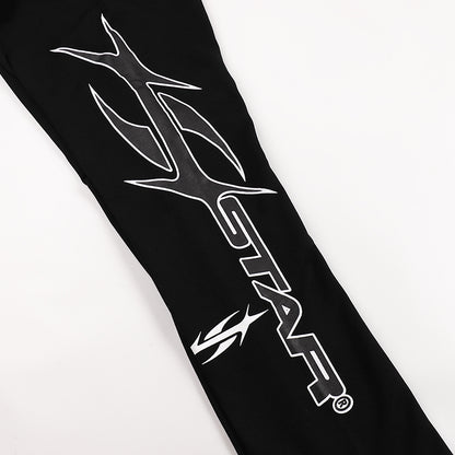 Hellstar Path To Paradise Flare Sweatpants 'Washed Black'