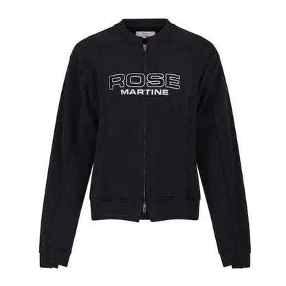 Shrunken Zip Up Crewneck Sweatshirt