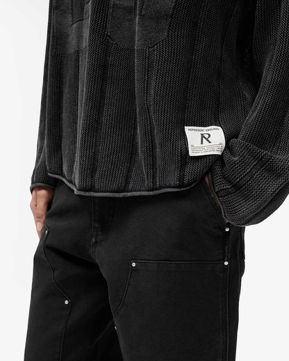 Knitted Varsity Jersey - Vintage Grey