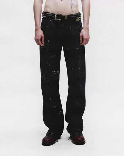Zurich 64 Flare Jeans - Black / Paint