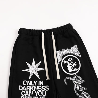 Hellstar 'We Found Our Victory' Flare Sweatpants 'Black'