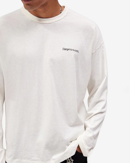 Lowercase Logo Long Sleeve T-Shirt - Flat White