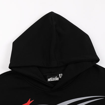 Hellstar Sport Gel Logo Hoodie 'Black/Red'