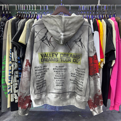 Vale Forever Diana World Peace Zip Hoodie Vintage Wash